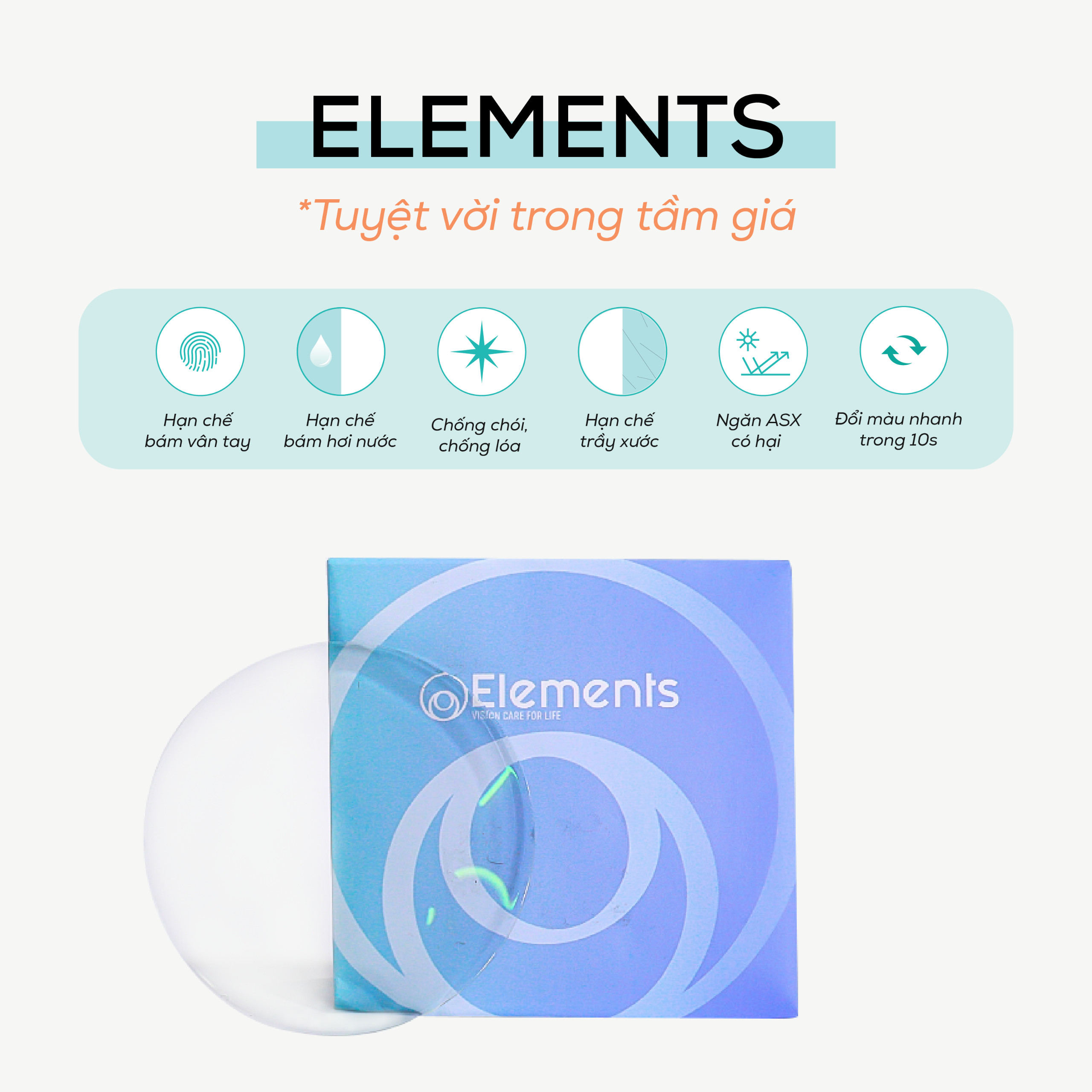 Tròng kính Elements - Kính mắt Home